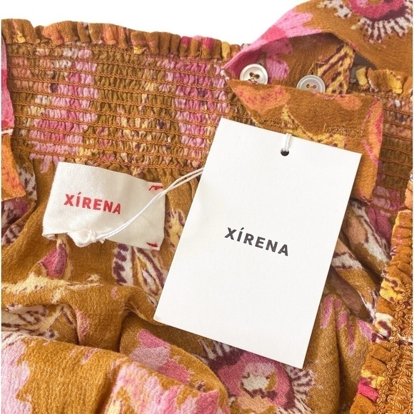 NWT Xirena Milly Floral Print Trapeze Dress, Size M - Picture 11 of 15